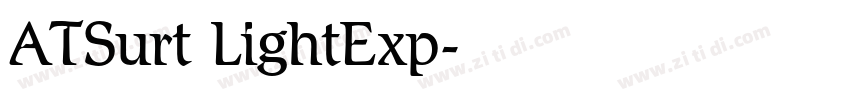 ATSurt LightExp字体转换
